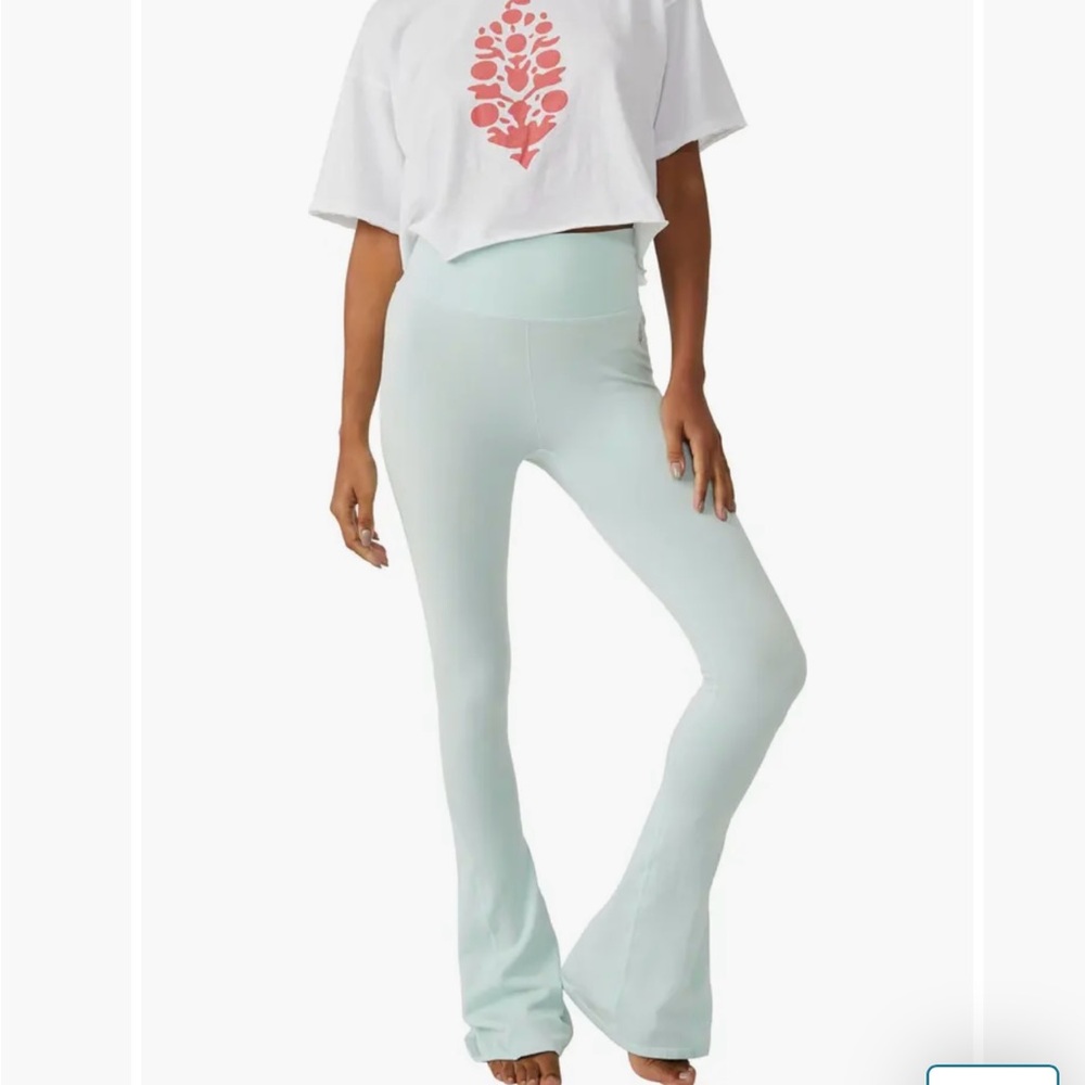 FP Movement Rich Soul High Waist Flare Leggings XS/S in Mint